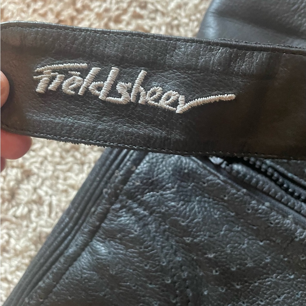 Field Sheer Men’s Vintage All Leather Motorcycle Pants In Sz 36 - Picture 13 of 15